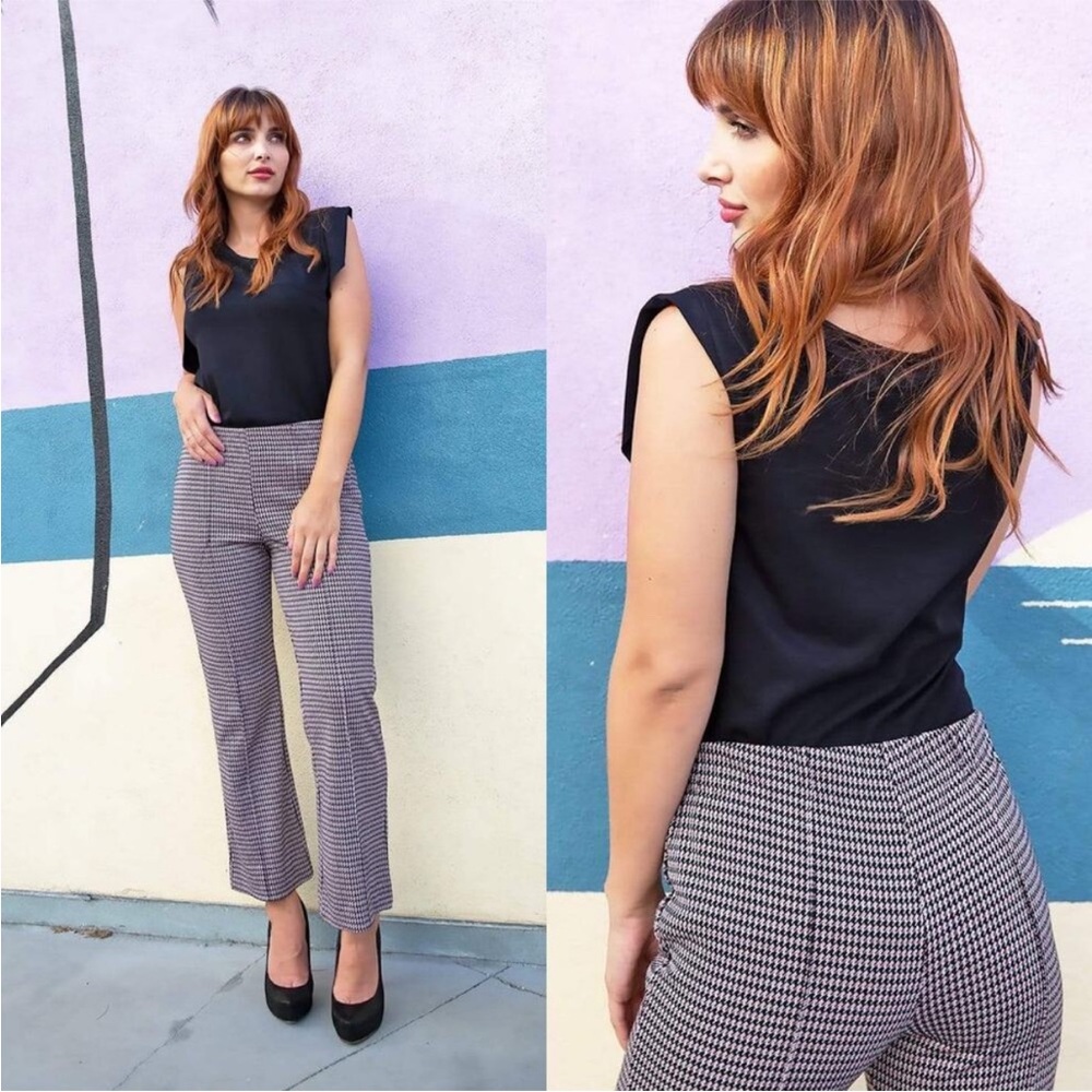 Anthropologie Eva Franco houndstooth pants